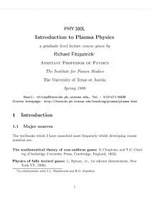 thumbnail of Introduction to plasma physics