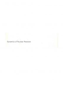 thumbnail of Dynamics of Nuclear Reactors(D.L.Hetrick)