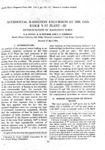 thumbnail of Accidental Radiation Excursion at the Oak Ridge Y-12 Plant, Part III, Determination of Doses Health Physics 2 p 121 1959