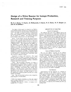 thumbnail of Design of a 10-kw Reactor for Isotope Production, Research and Training Purposes