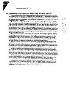 thumbnail of US NRC Information Notice No. 83-66 Supplement 1 Fatality at Argentine Critical Facility, (May 25, 1984)