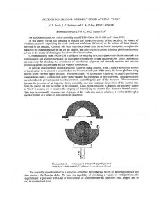 thumbnail of The Accident of the RFNC-VNIIEF Criticality Test Facility Atomnaya energia1997